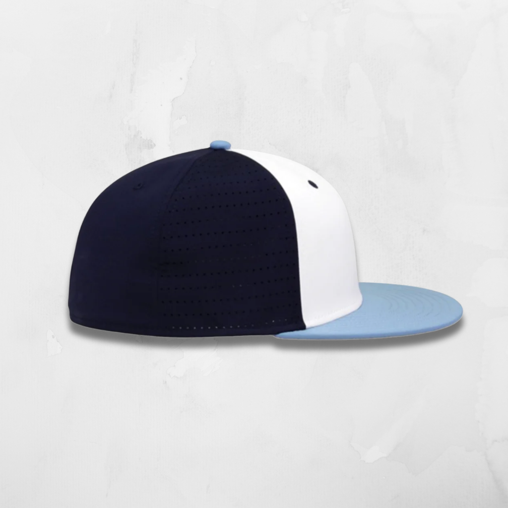 Game Hat - White Navy Columbia Blue