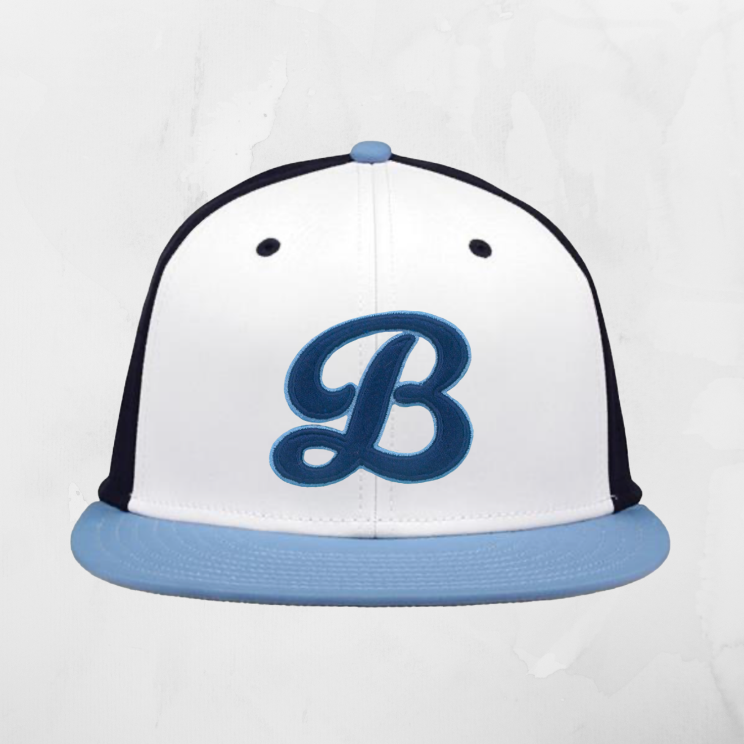 Game Hat - White Navy Columbia Blue