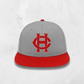Varsity Game Hat + 3D Embroidered CH Logo - Gray Red