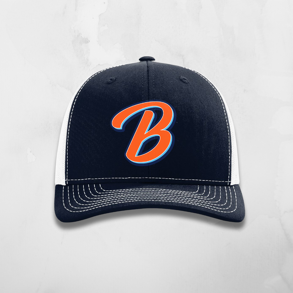 Trucker Navy White