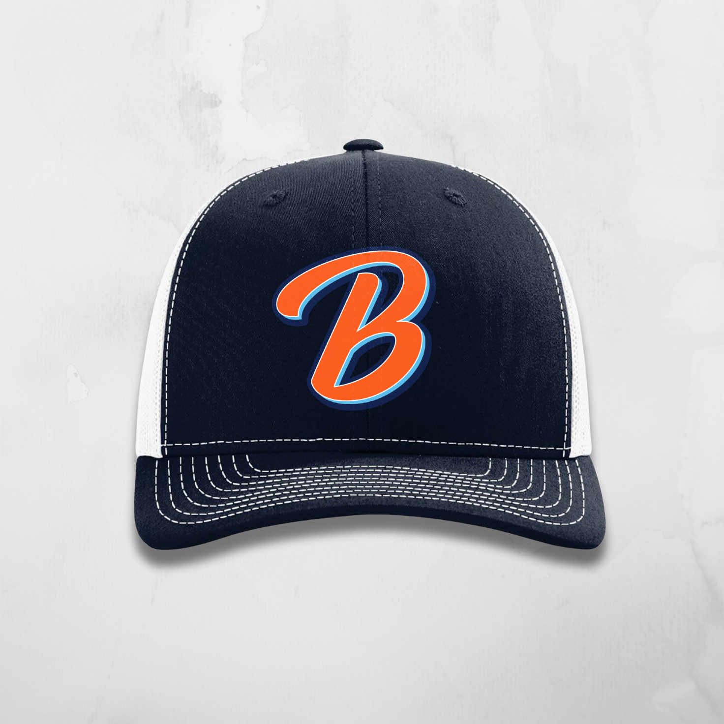 Trucker Navy White