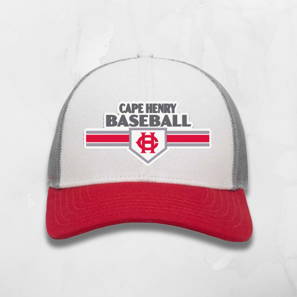 Classic Trucker - White Gray Red